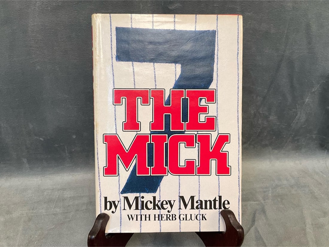 Mickey Mantle Signed Autobiography: 1985 autographed copy "The Mick" by Mickey Mantle with Herb Gluck autobiography published by Doubleday & Company Inc.. Real signature but no COA. Good condition. Measures 6 inches wide x 1 x 8.75