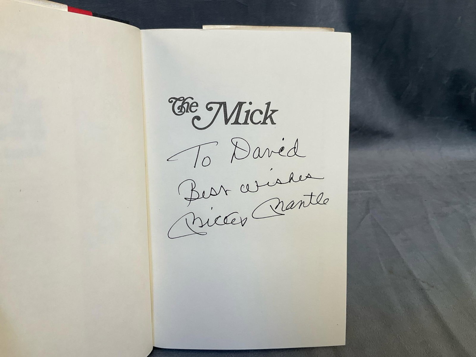 Mickey Mantle Signed Autobiography - 2