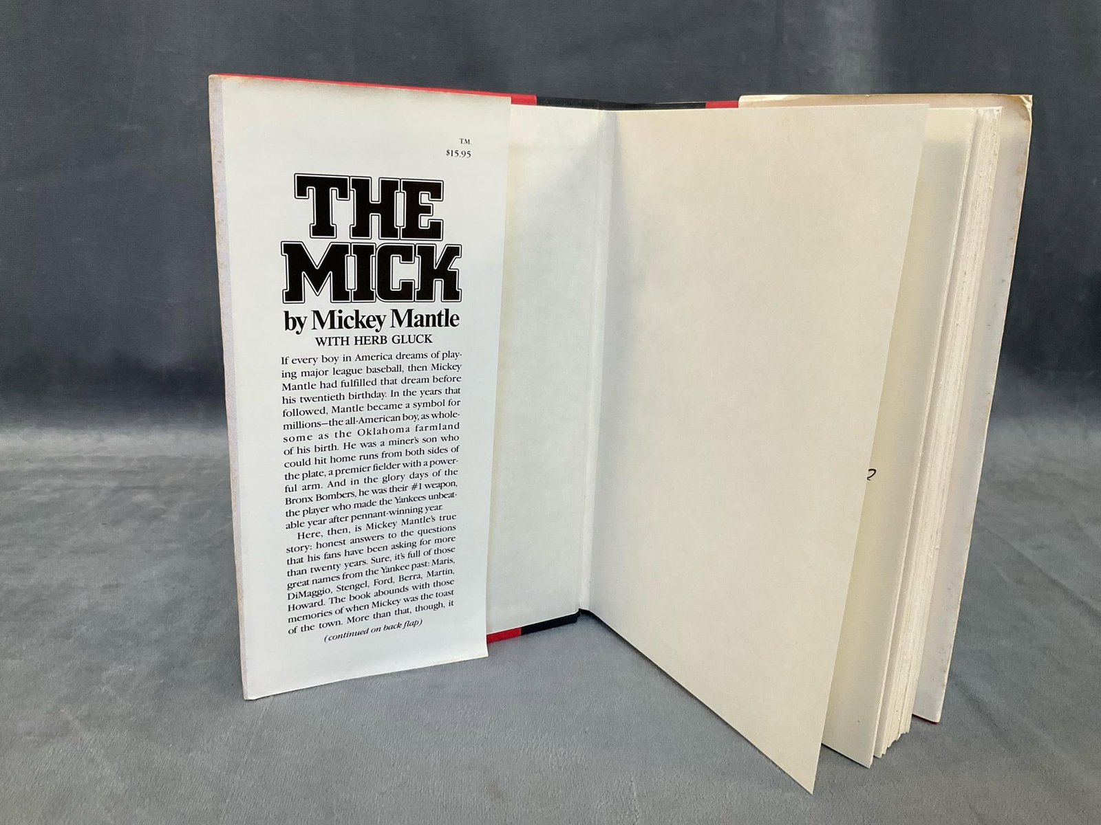 Mickey Mantle Signed Autobiography - 7