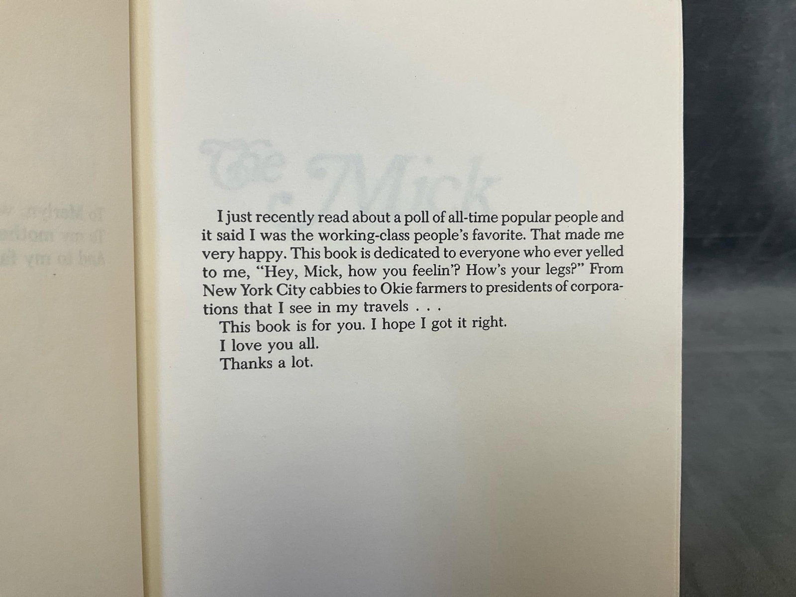 Mickey Mantle Signed Autobiography - 8