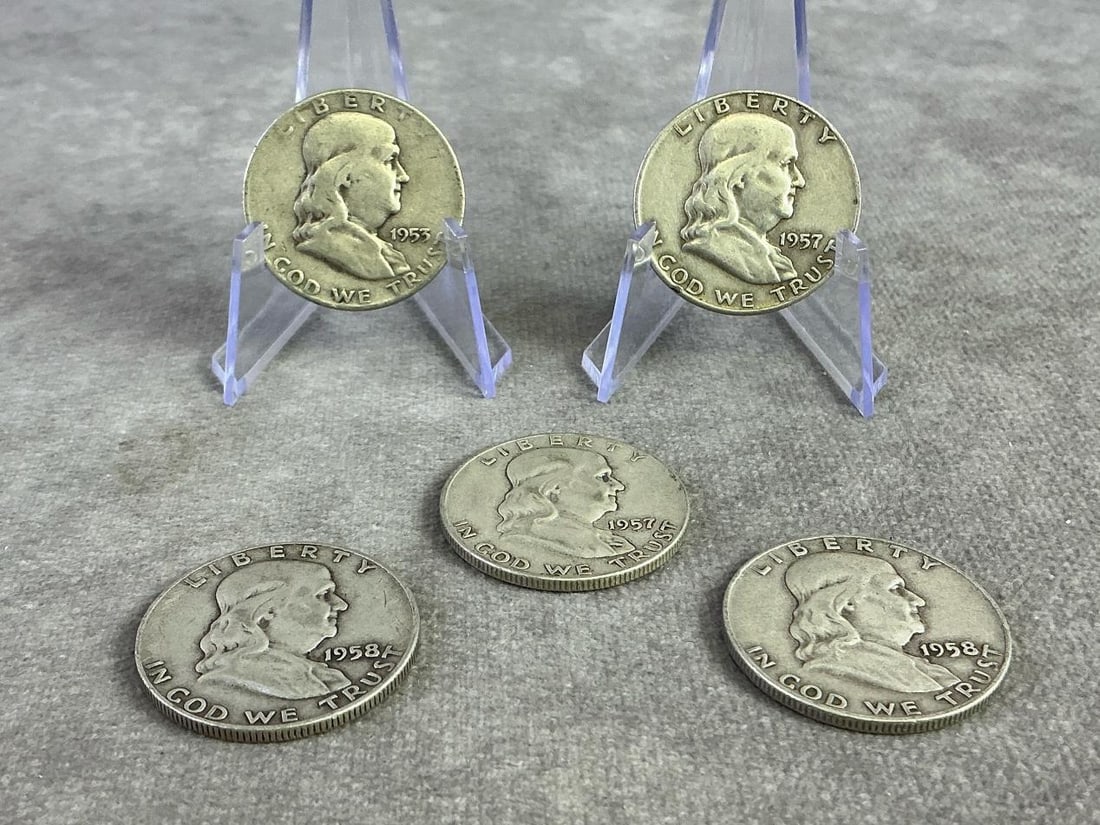 US Franklin Halves (1 of 8)