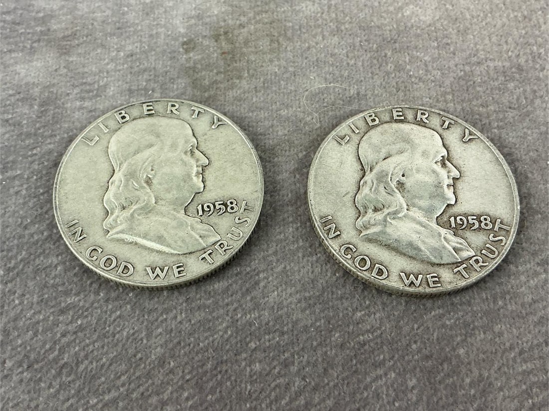 US Franklin Halves - 2