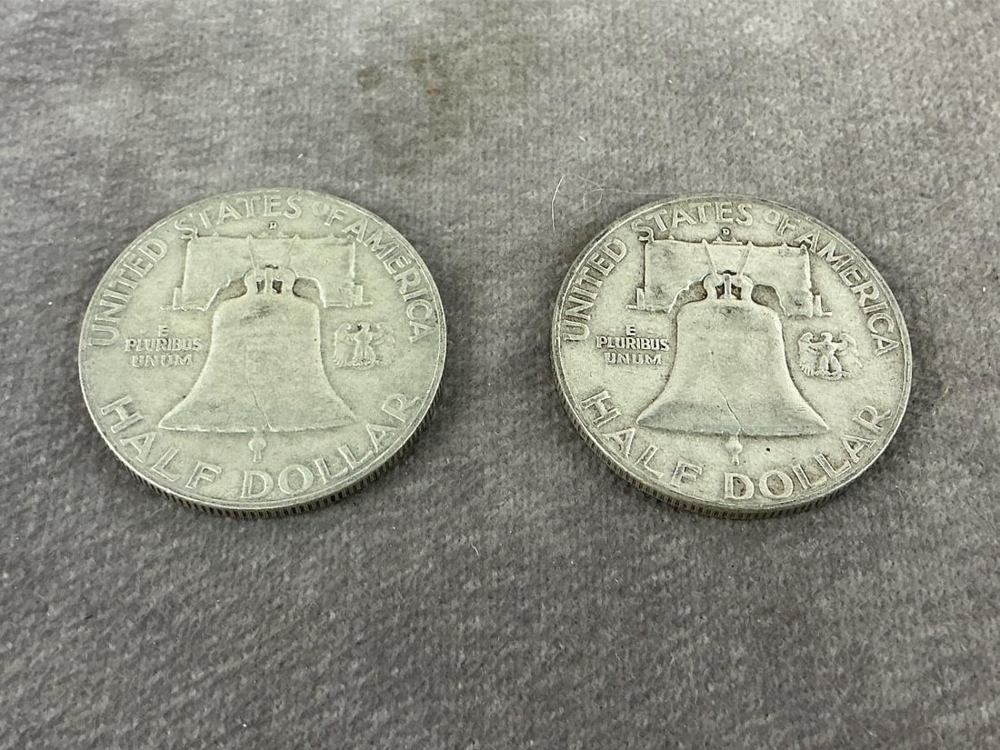 US Franklin Halves - 3