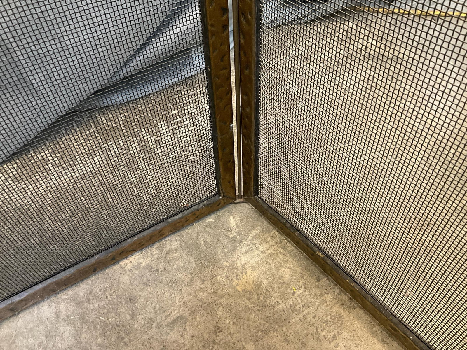 Hammered Brass Firescreen - 7