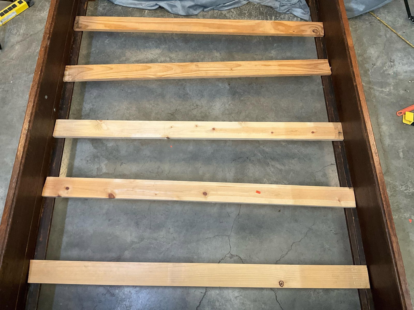 Victorian Oak Bed - 3