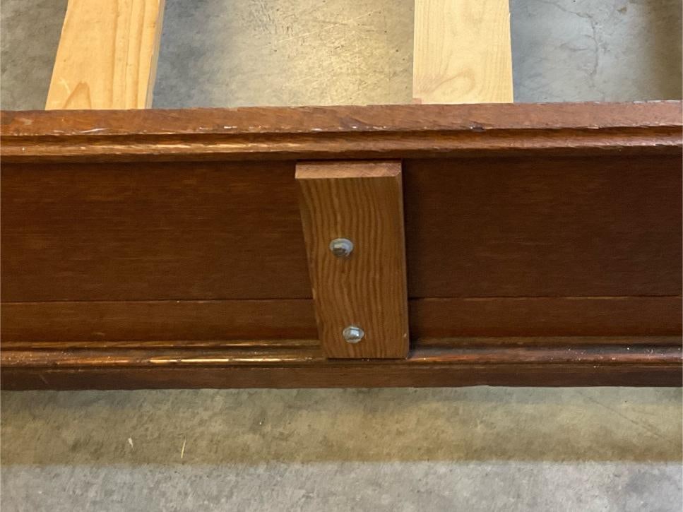 Victorian Oak Bed - 8