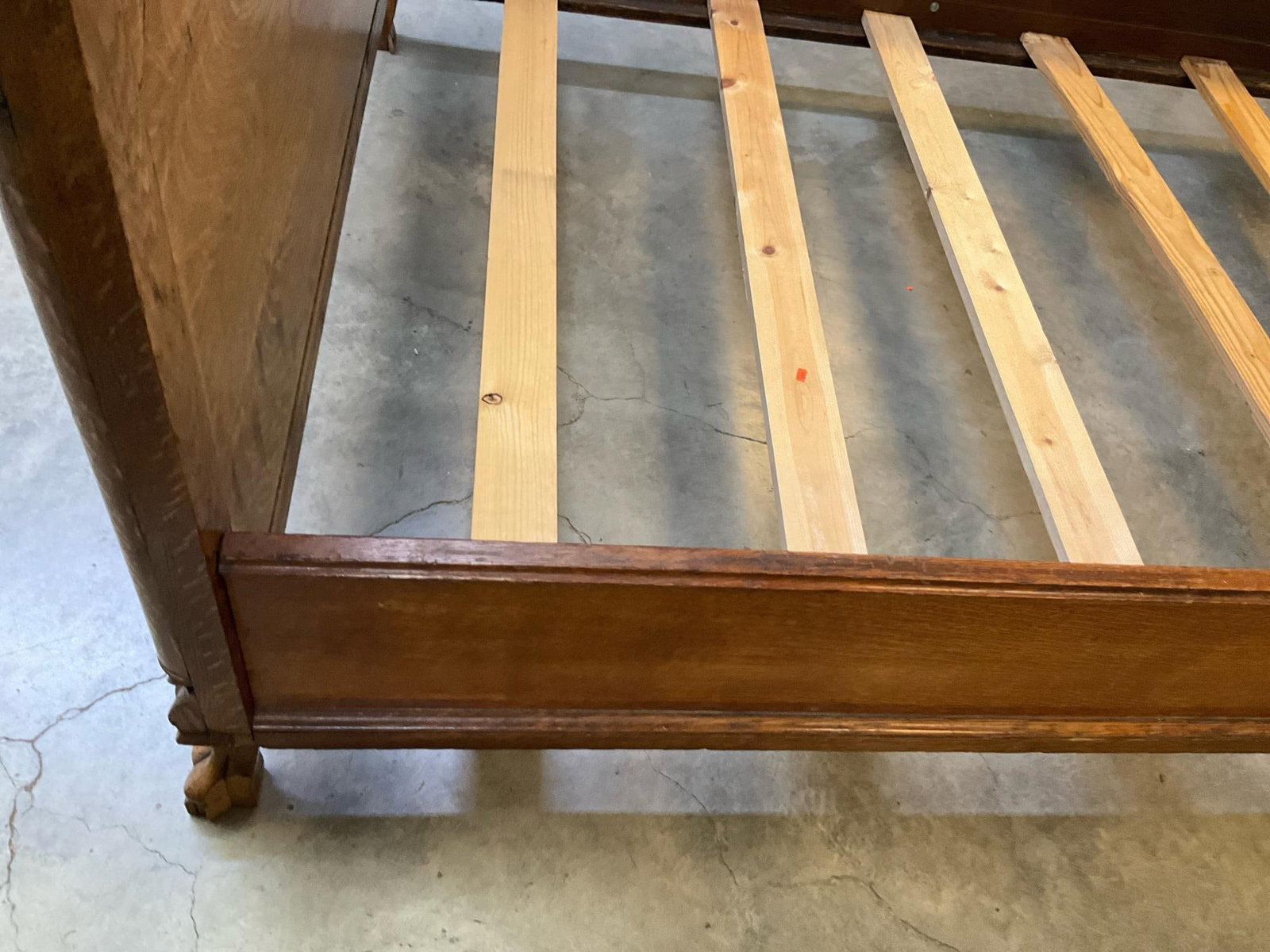 Victorian Oak Bed - 9