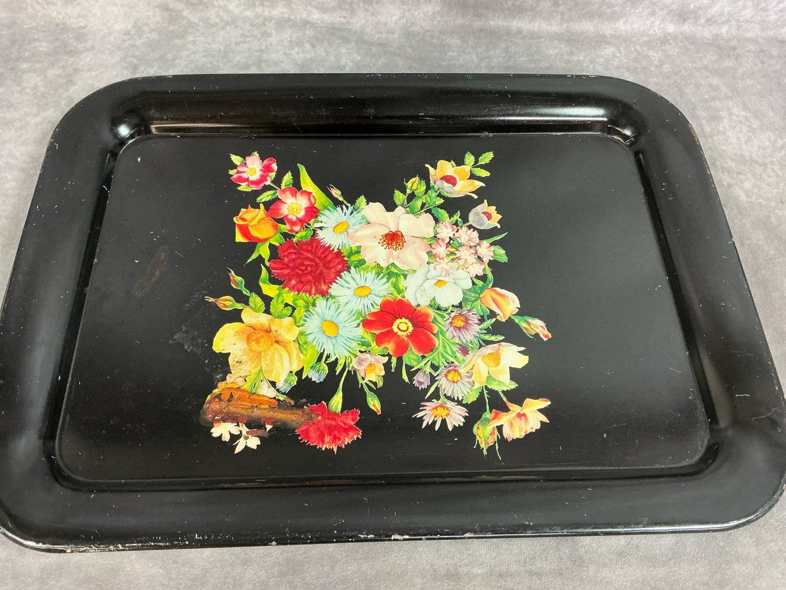 Antique Lanterns & Tray - 9