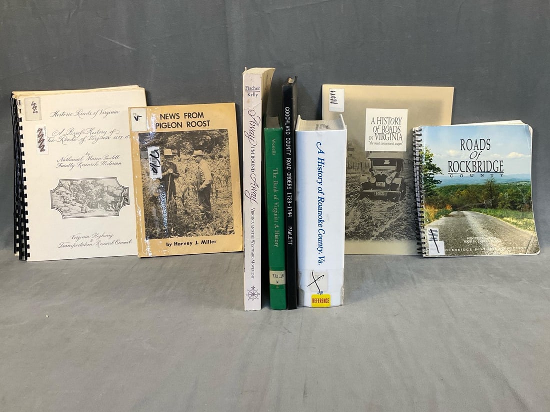 Books on Virginia History: Eleven Virginia History hardback and paperback books. Some titles include; ""A History of Roanoke County "" by Deedee Kagey 1988 published by Roanoke County Sesquicentennial Committee. ""History of