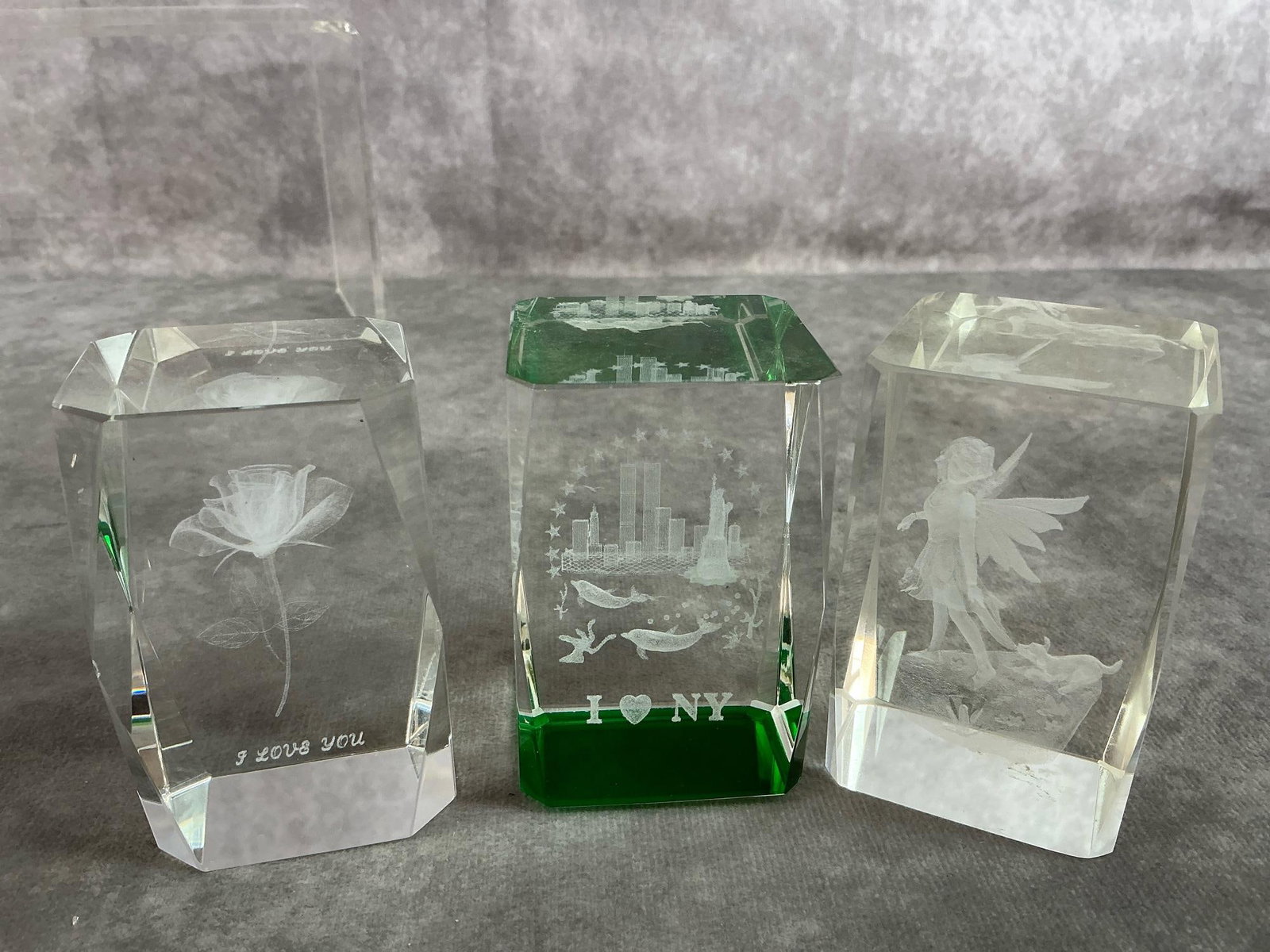 Crystal Cubes, Paperweights, & Prisms - 2