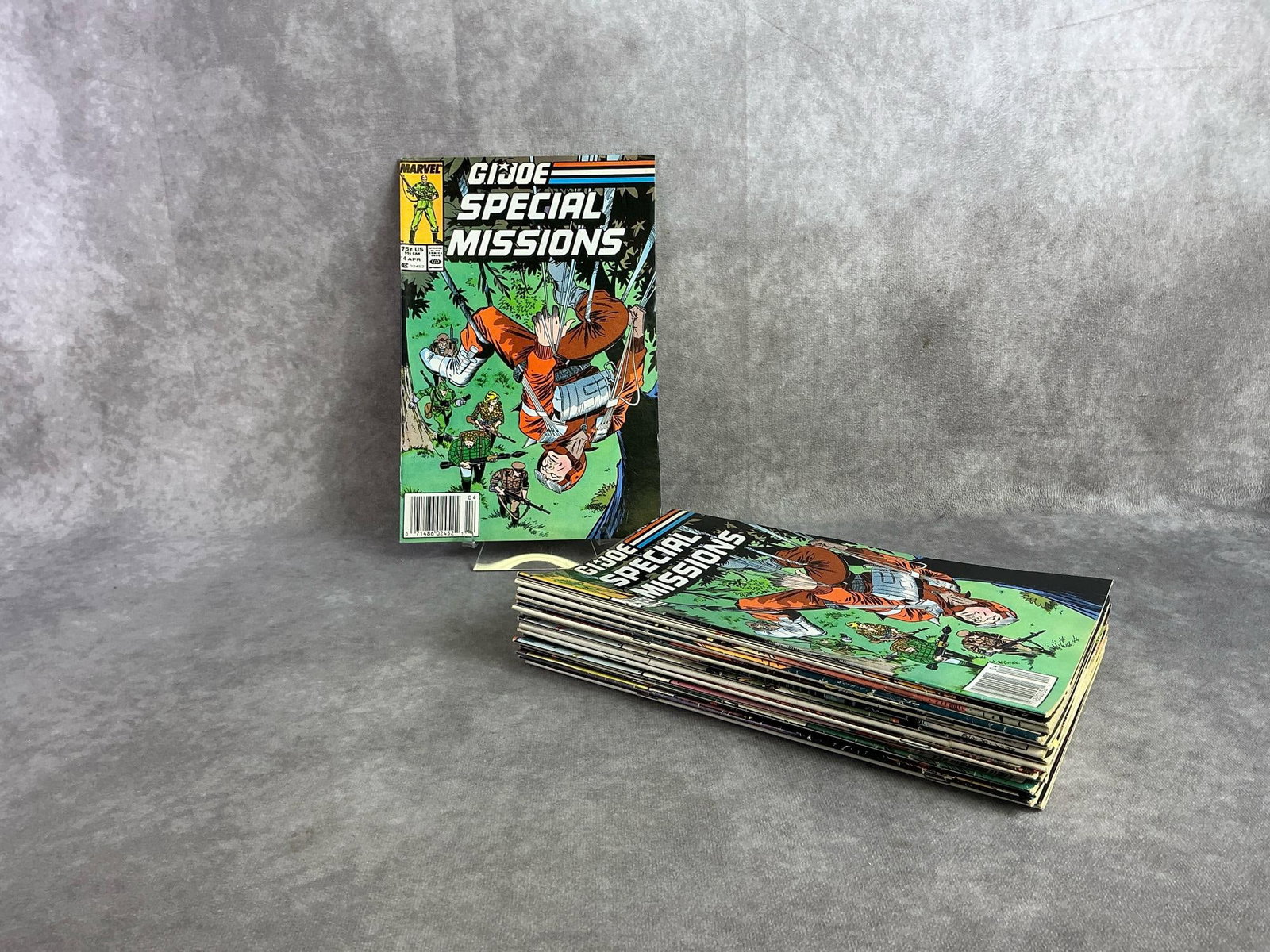 GI Joe Comics: Nineteen 1980s GI Joe comics. All in fair to good condition. Each measures 6.5 inches 10 inches tall.