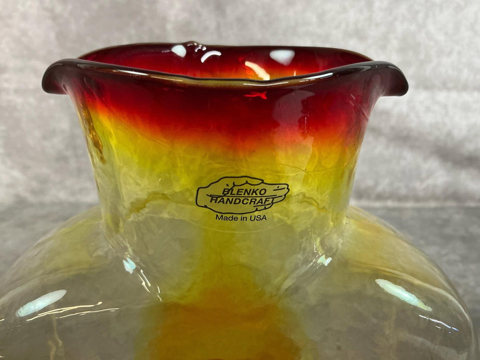 Blenko Square Vase - 2