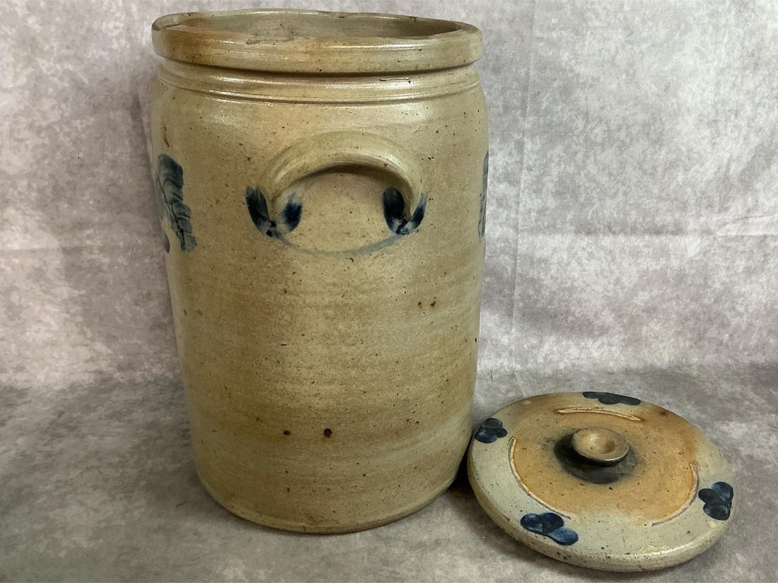 Stoneware Decorated Crock - 4