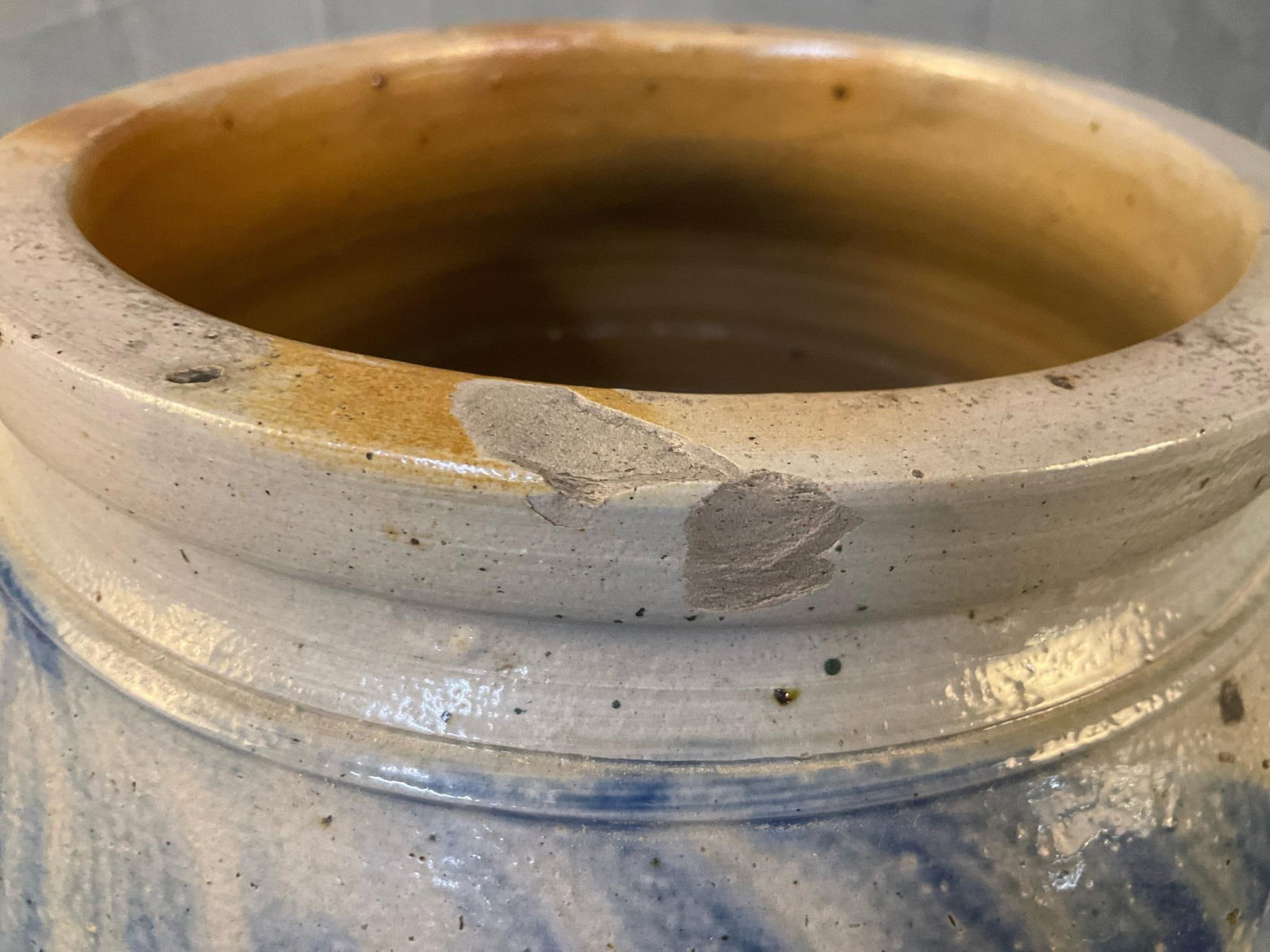 Stoneware Decorated Crock - 7