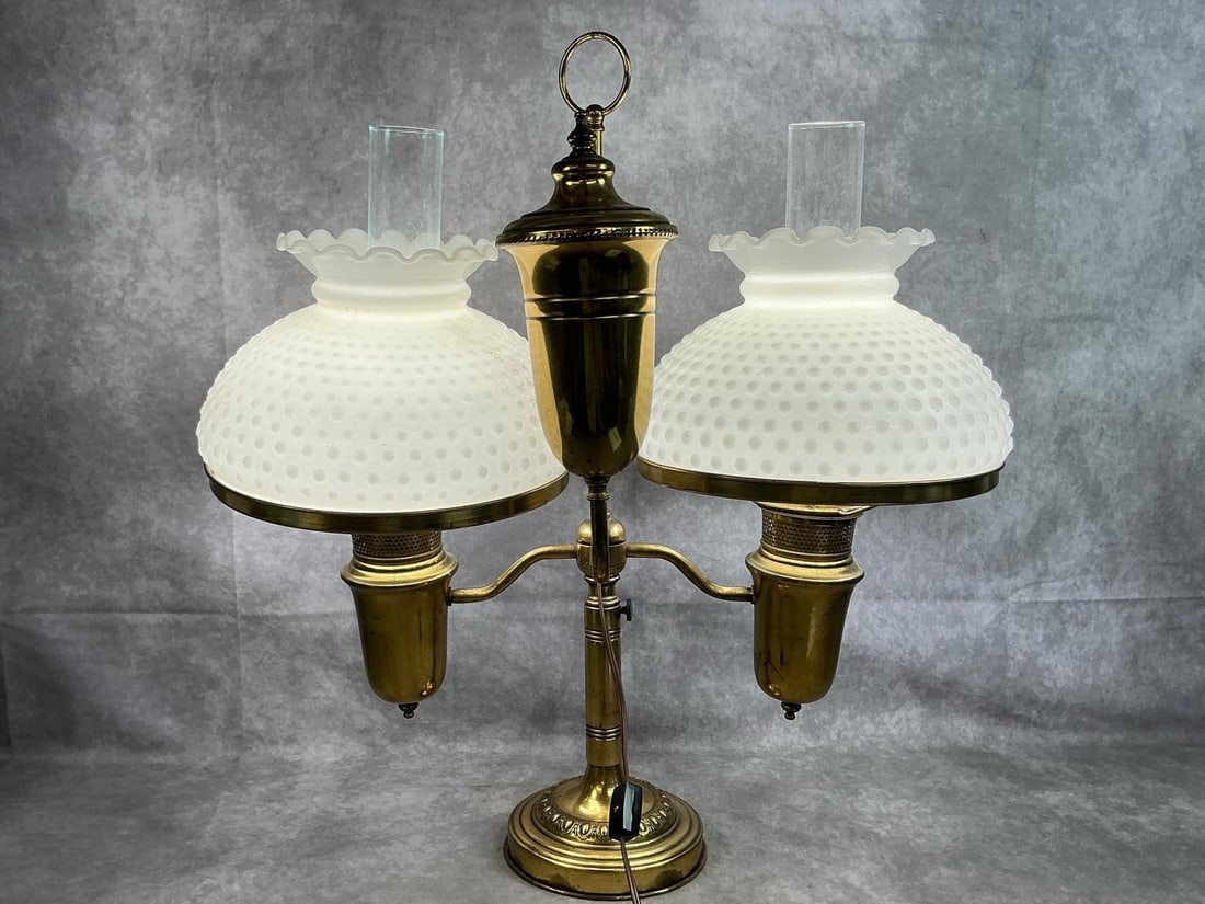 Double Arm Brass Lamp - 2