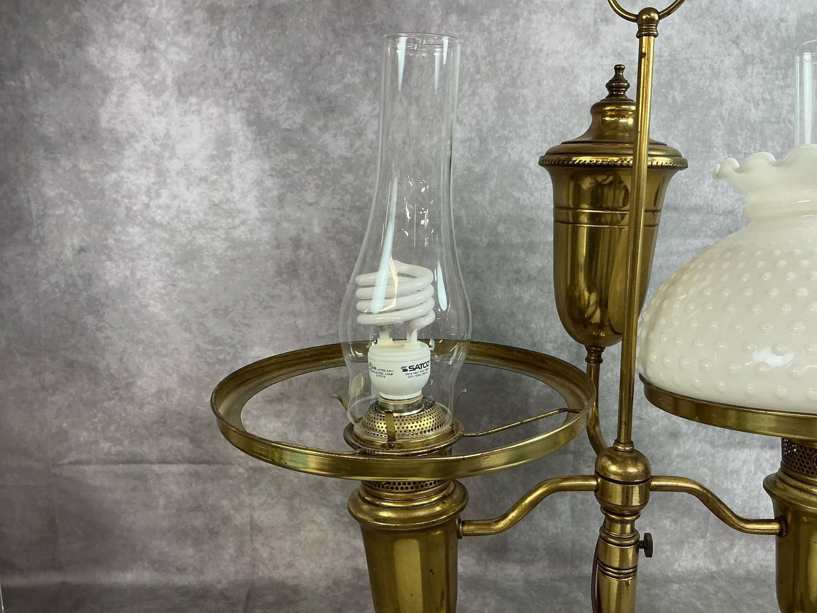 Double Arm Brass Lamp - 5