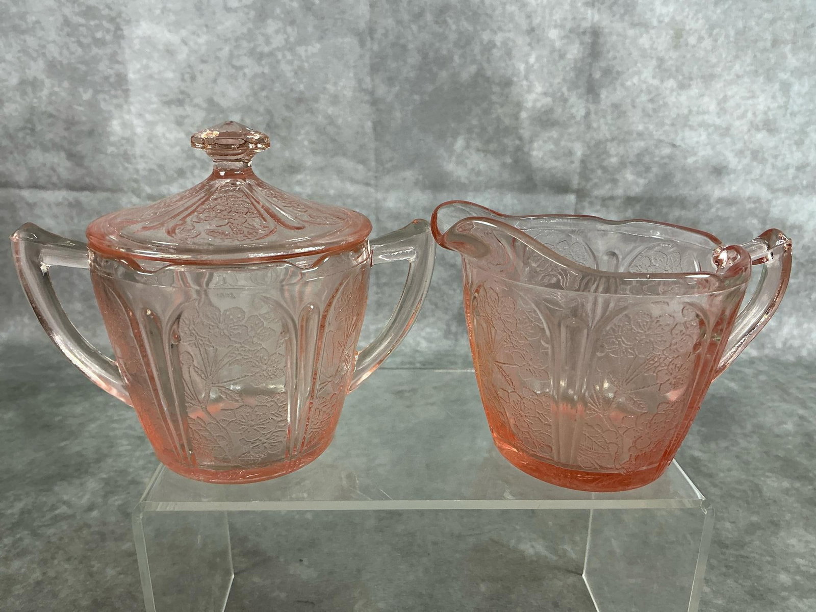 Pink Depression Glass - 8