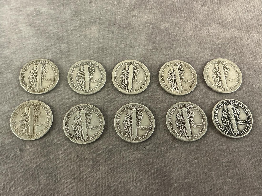 Mercury Dimes - 3