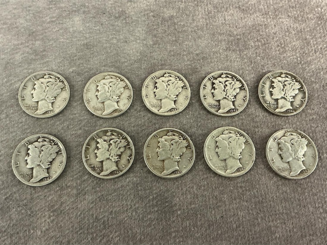 Mercury Dimes - 4