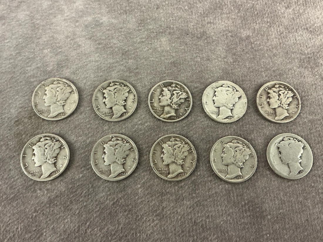 Mercury Dimes - 4