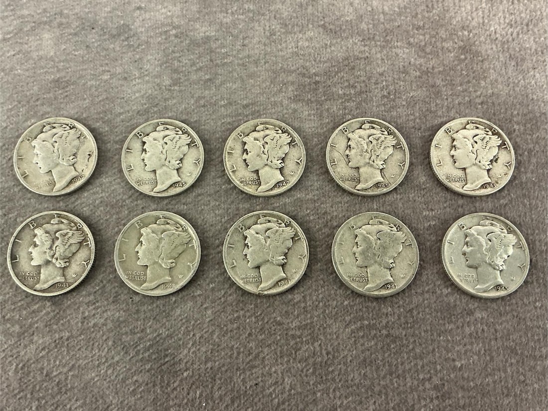 Mercury Dimes - 4