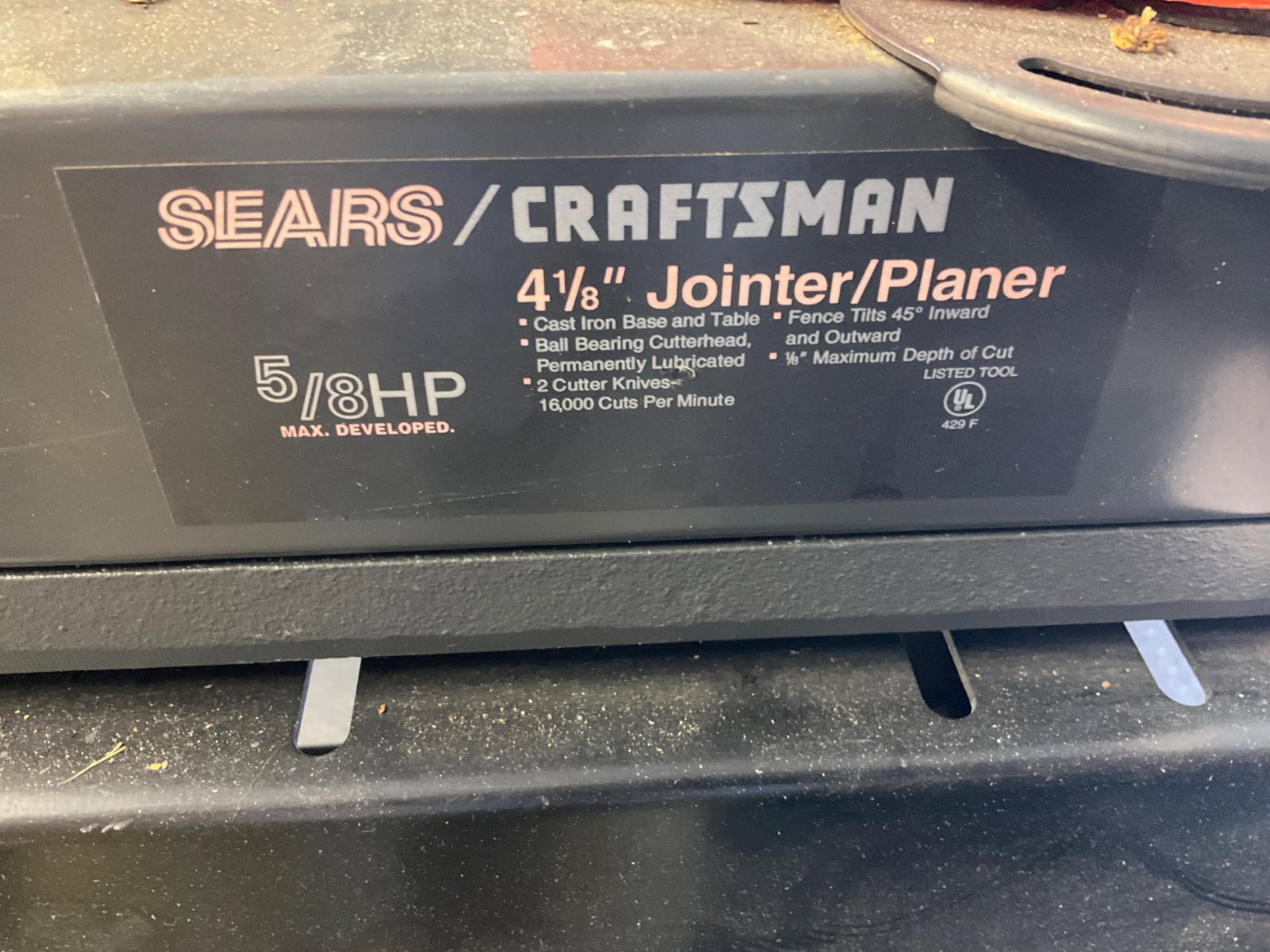 Craftsman Jointer/Planer - 2