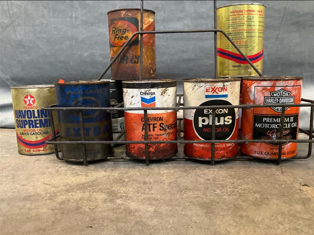 Motor Oil Cans - 6