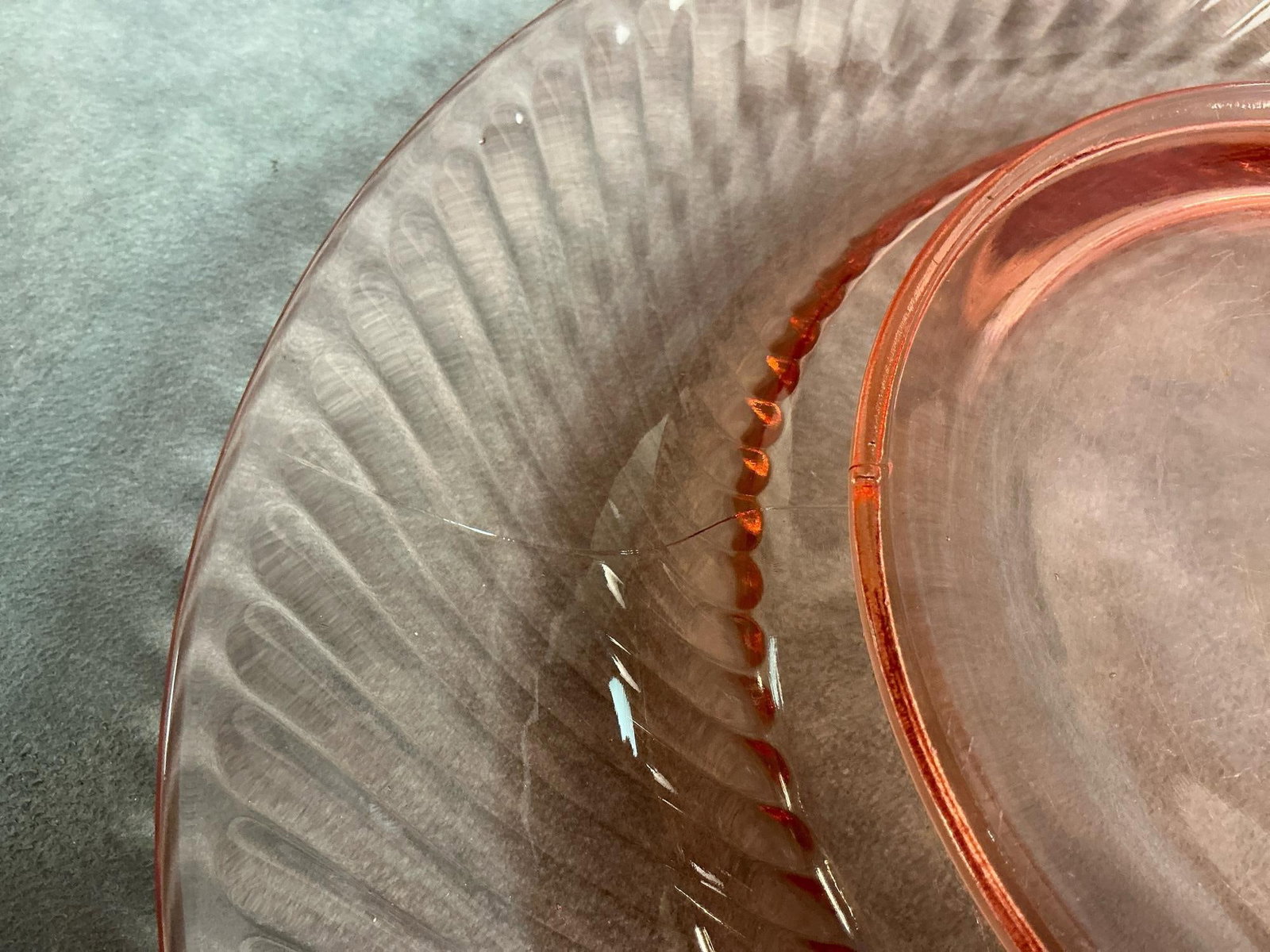 Pink Depression Glass - 7