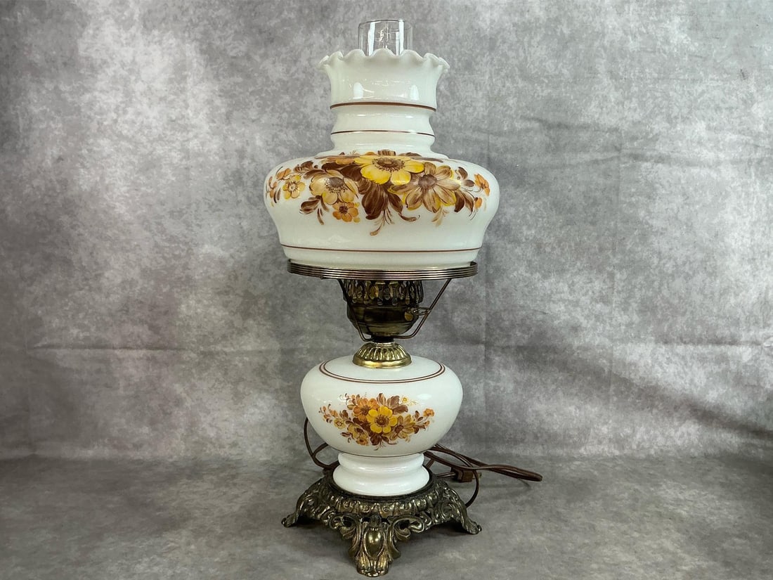 Hurricane Lamp & Colander - 2
