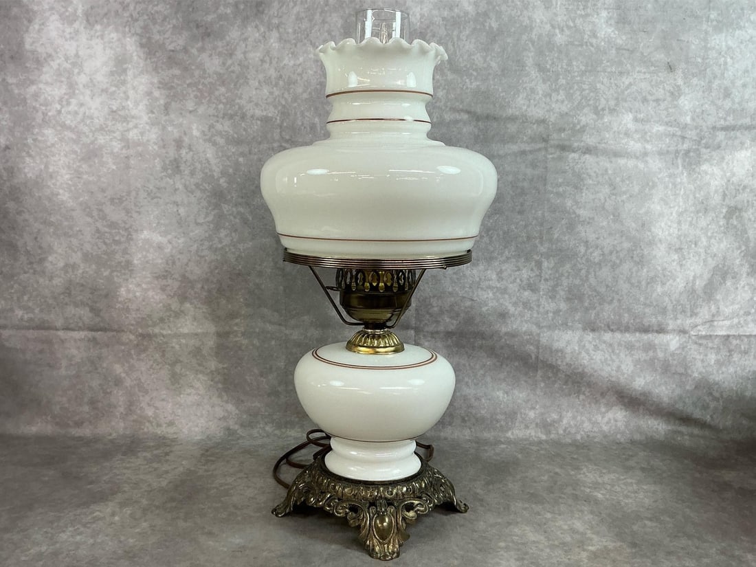 Hurricane Lamp & Colander - 3
