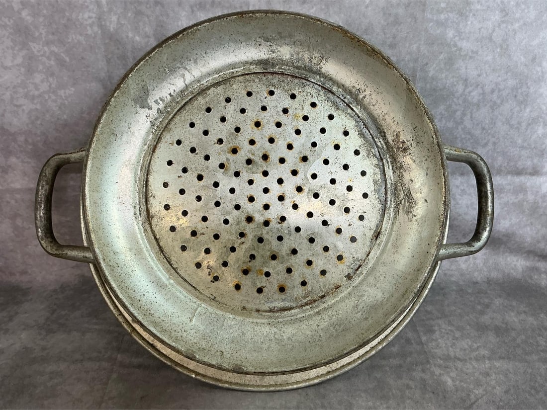 Hurricane Lamp & Colander - 8