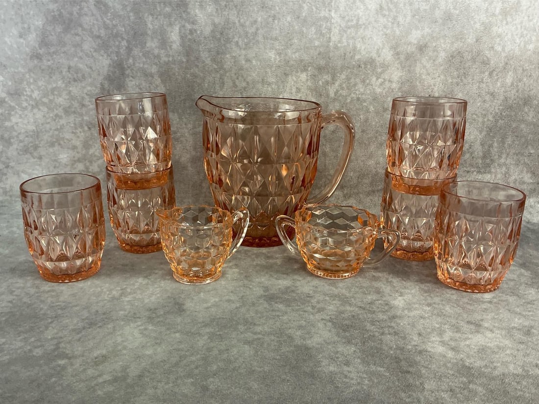 Pink Depression Glass - 2