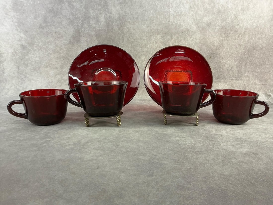 Ruby Red Glassware - 6