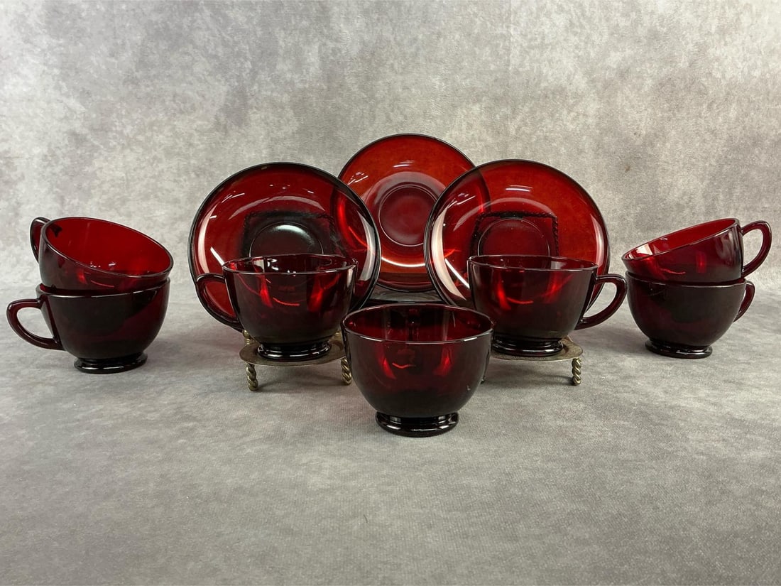 Ruby Red Glassware - 8