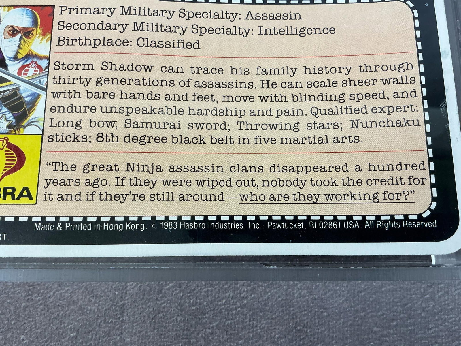 Storm Shadow GI Joe 60 EX - 6