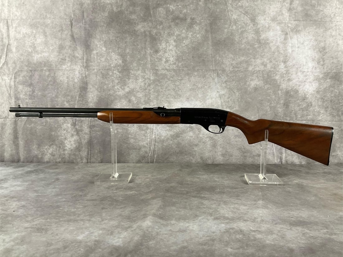 Remington Speedmaster: Serial # 218708 Model 552 Speedmaster .22 S,L,LR by Remington featuring wood and blued metal finishes. Tube magazine, In good condition with a clean bore, some surface scratches showing bare metal on