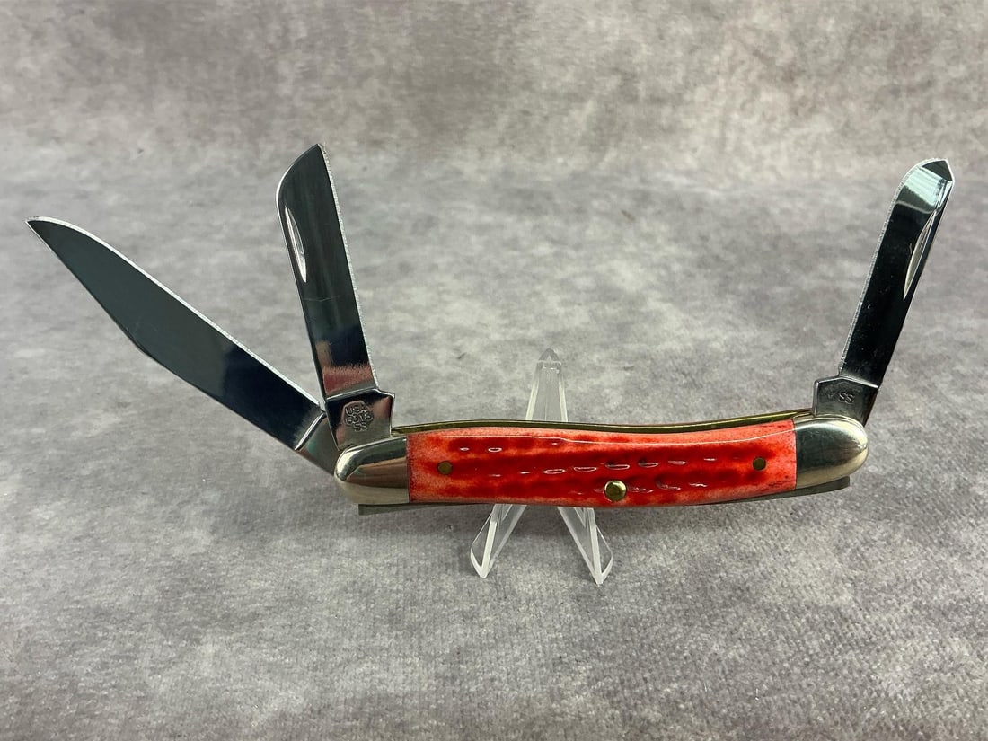 Red Stockman Knife - 4