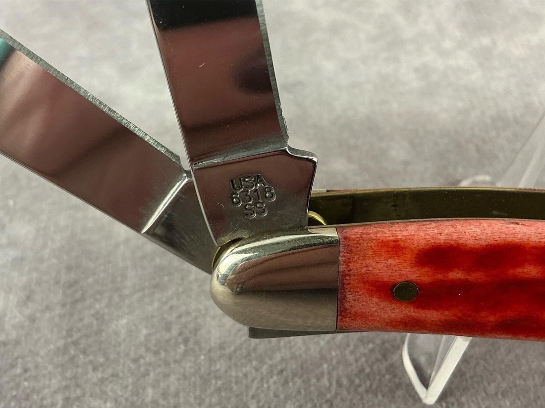 Red Stockman Knife - 5