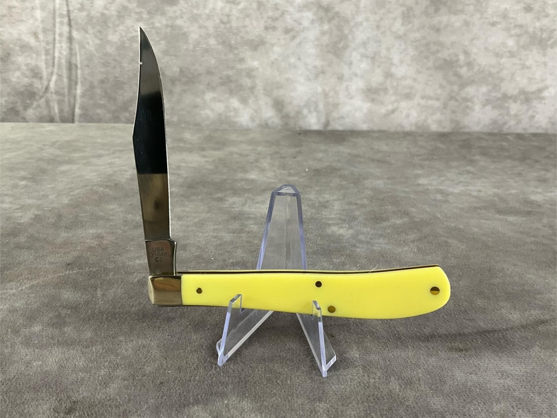 Yellow Synthetic Smooth Knife - 4