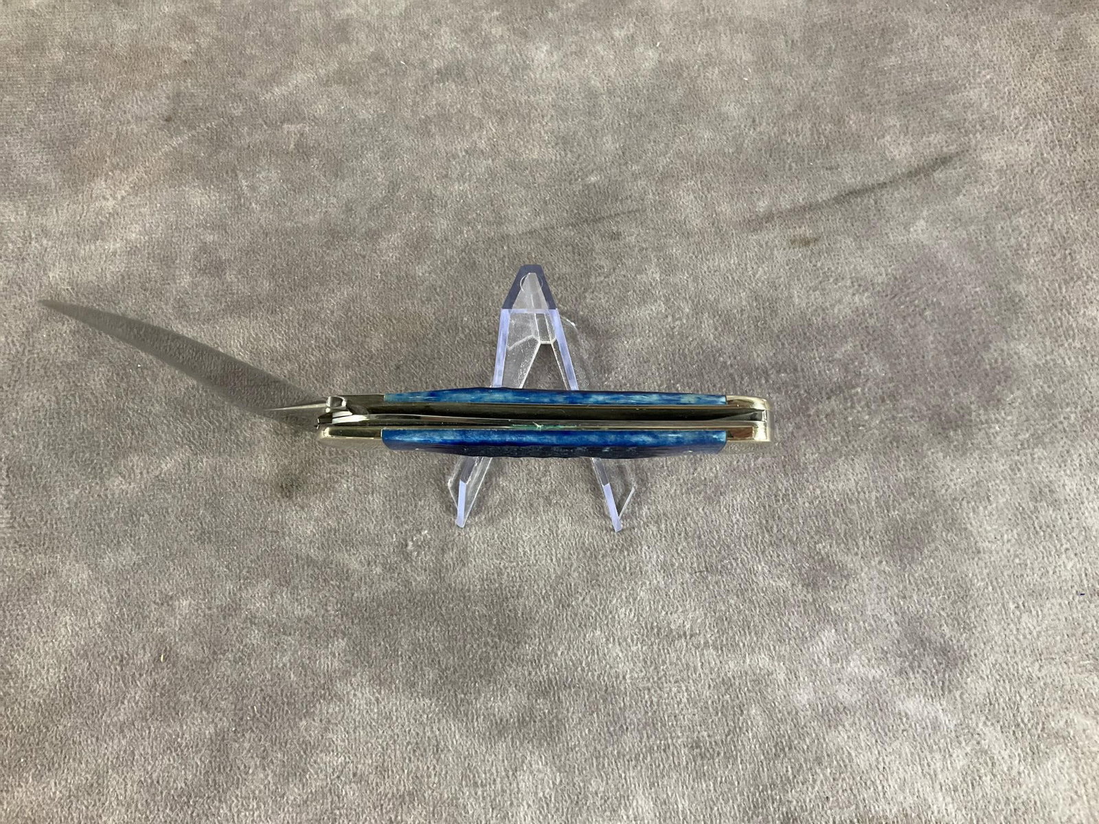 Blue Jigged Bone Knife - 5