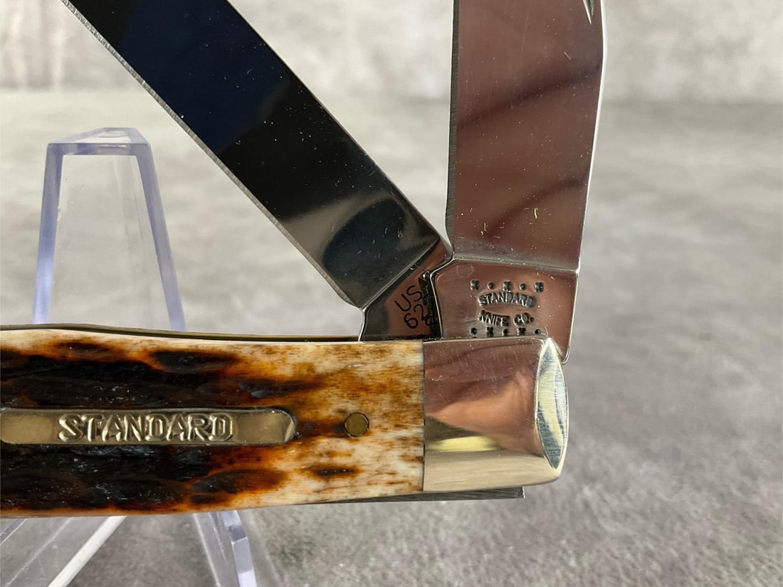 Burnt Brown Bone Standard Knife - 3