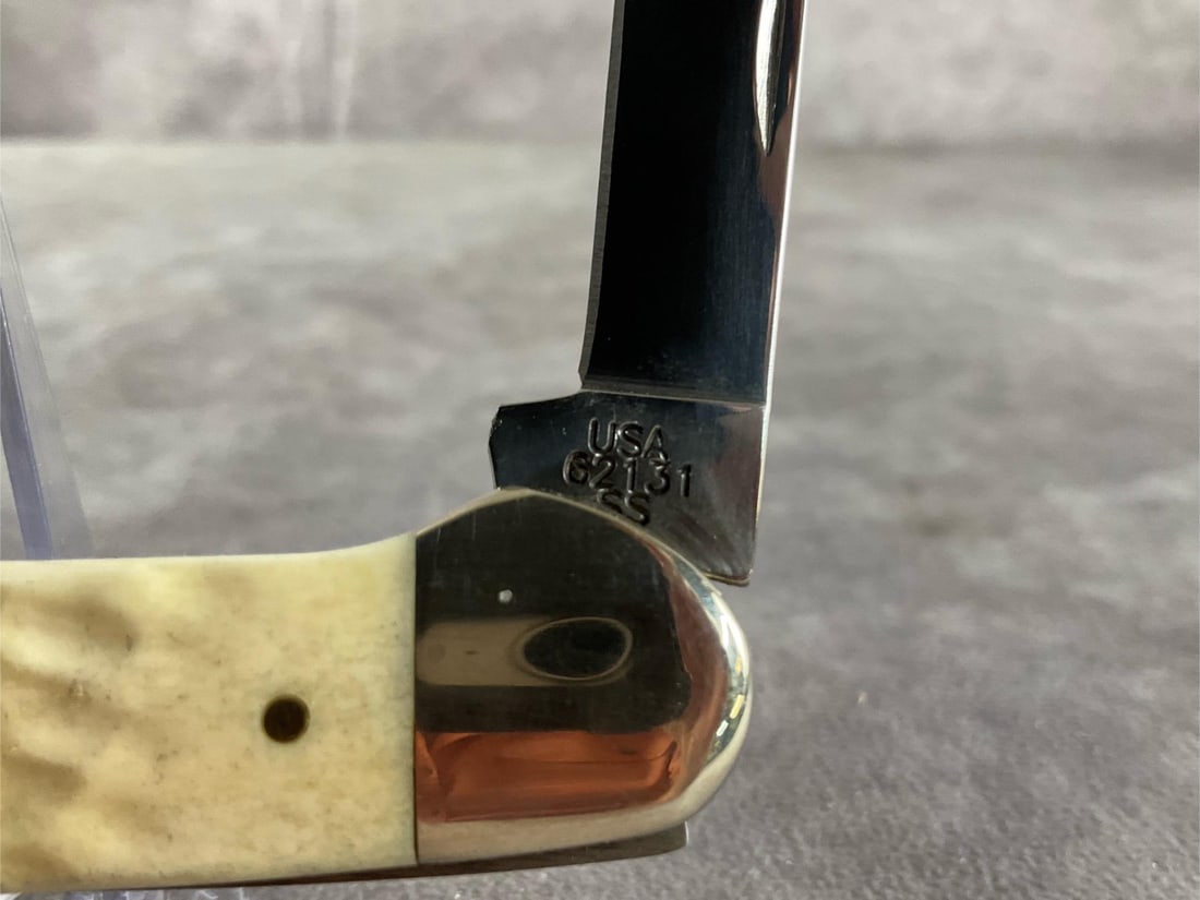 White Jigged Bone Knife - 5