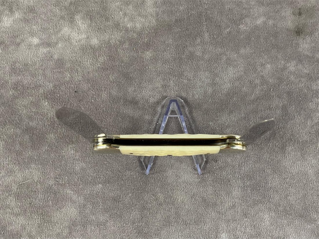 White Jigged Bone Knife - 6