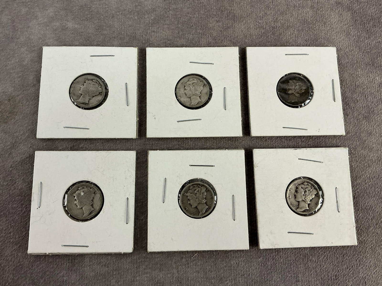 Mercury Dimes - 5