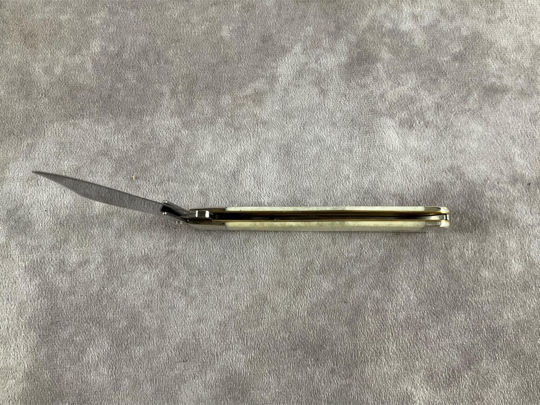 Smooth Natural White Bone Knife. - 5
