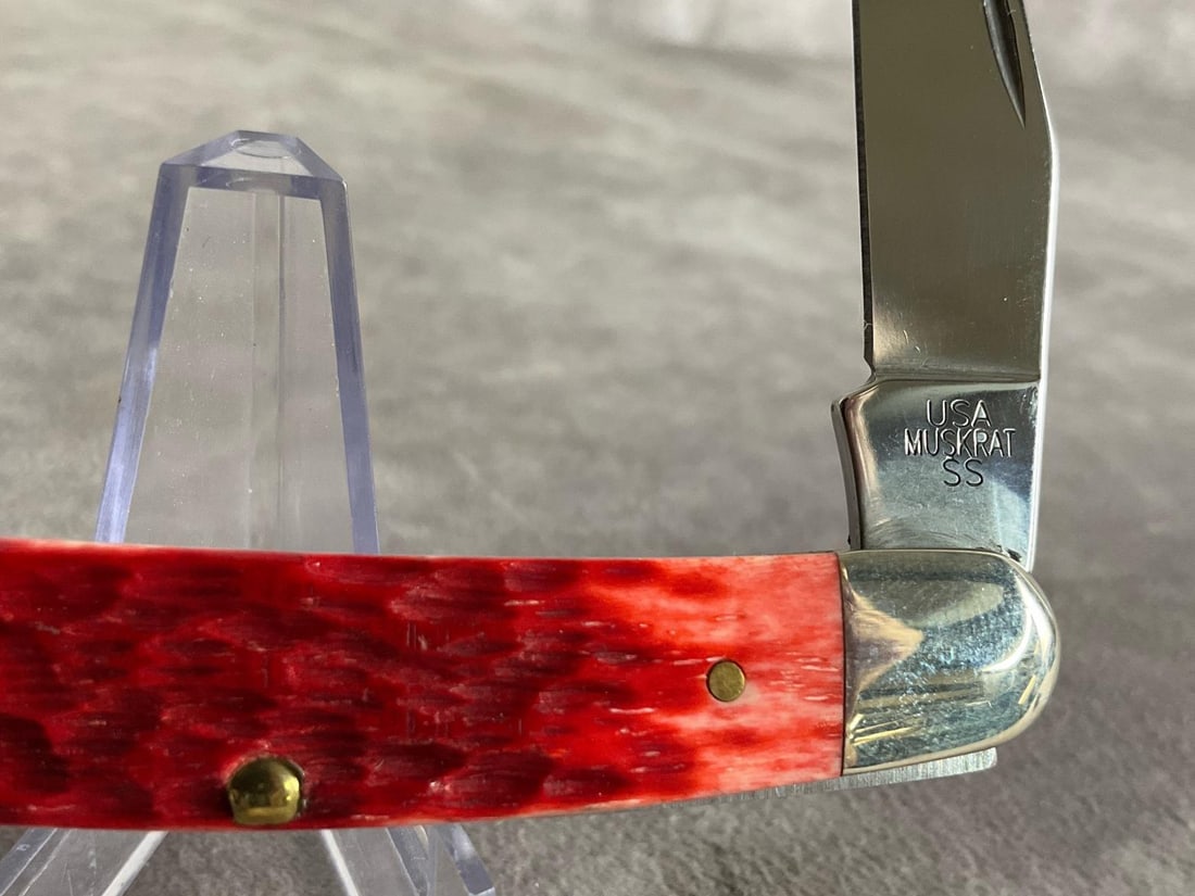 Jigged Red Bone Knife - 5