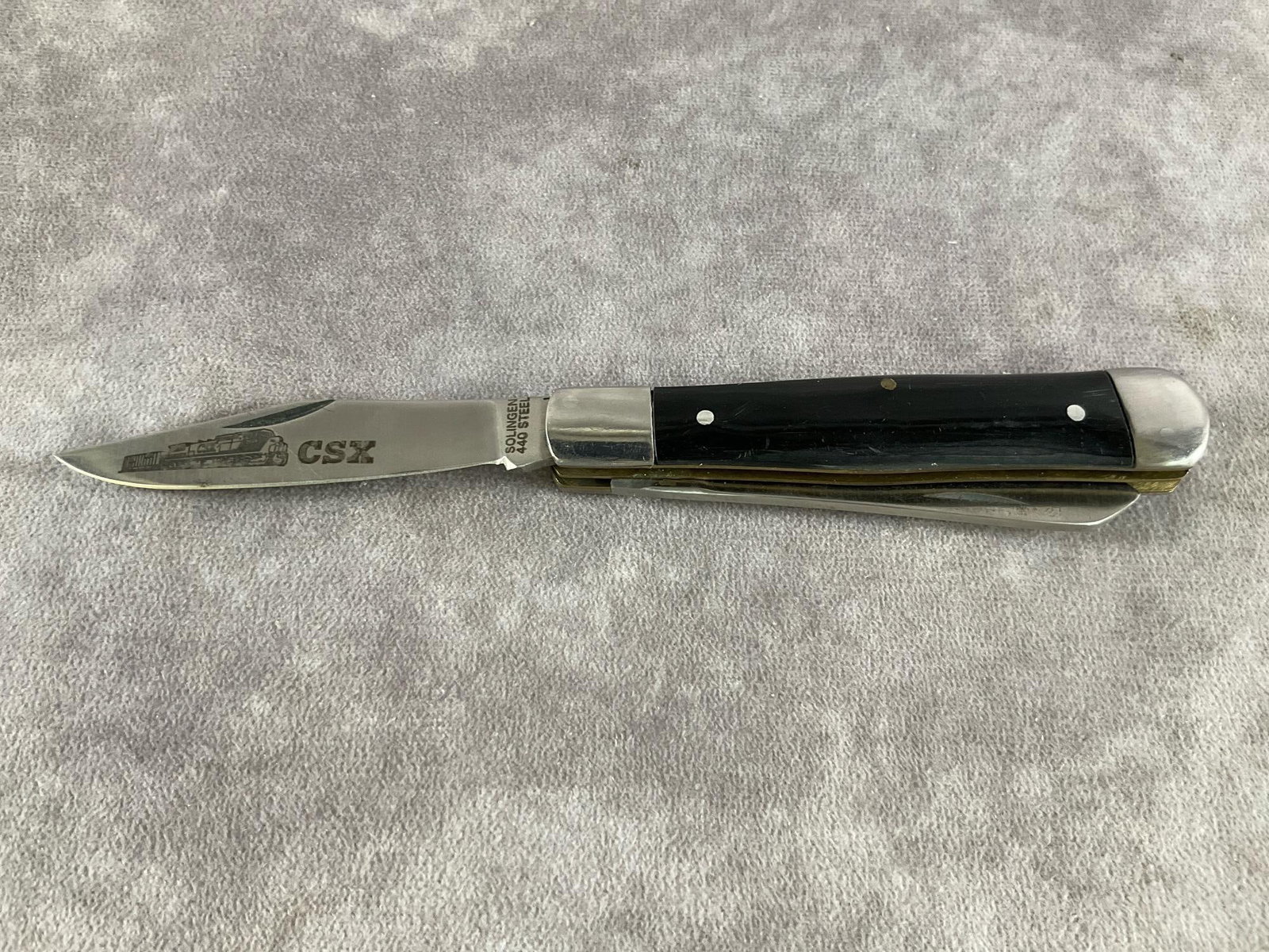 Smooth Black Synthetic Knife - 6