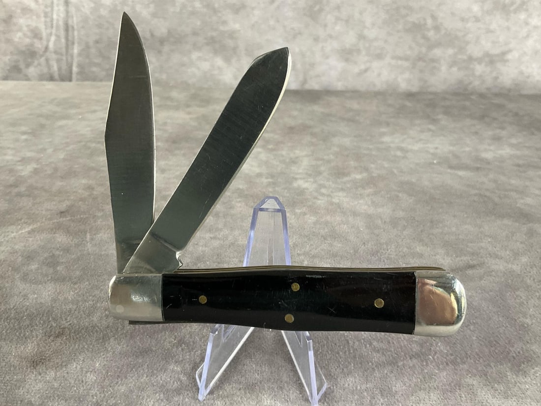 Smooth Black Synthetic Knife - 8