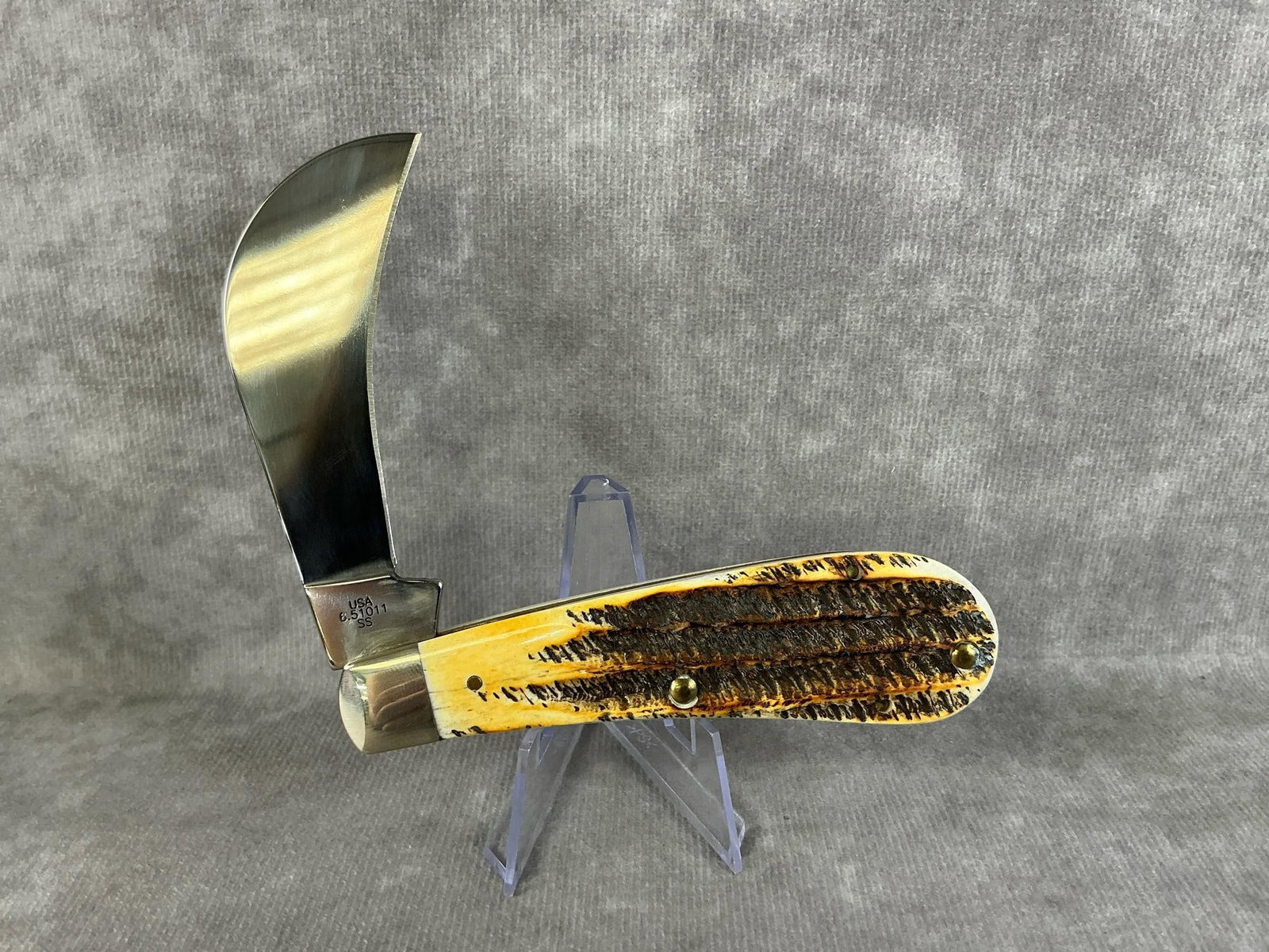 Jigged Bone Hawkbill Knife - 2