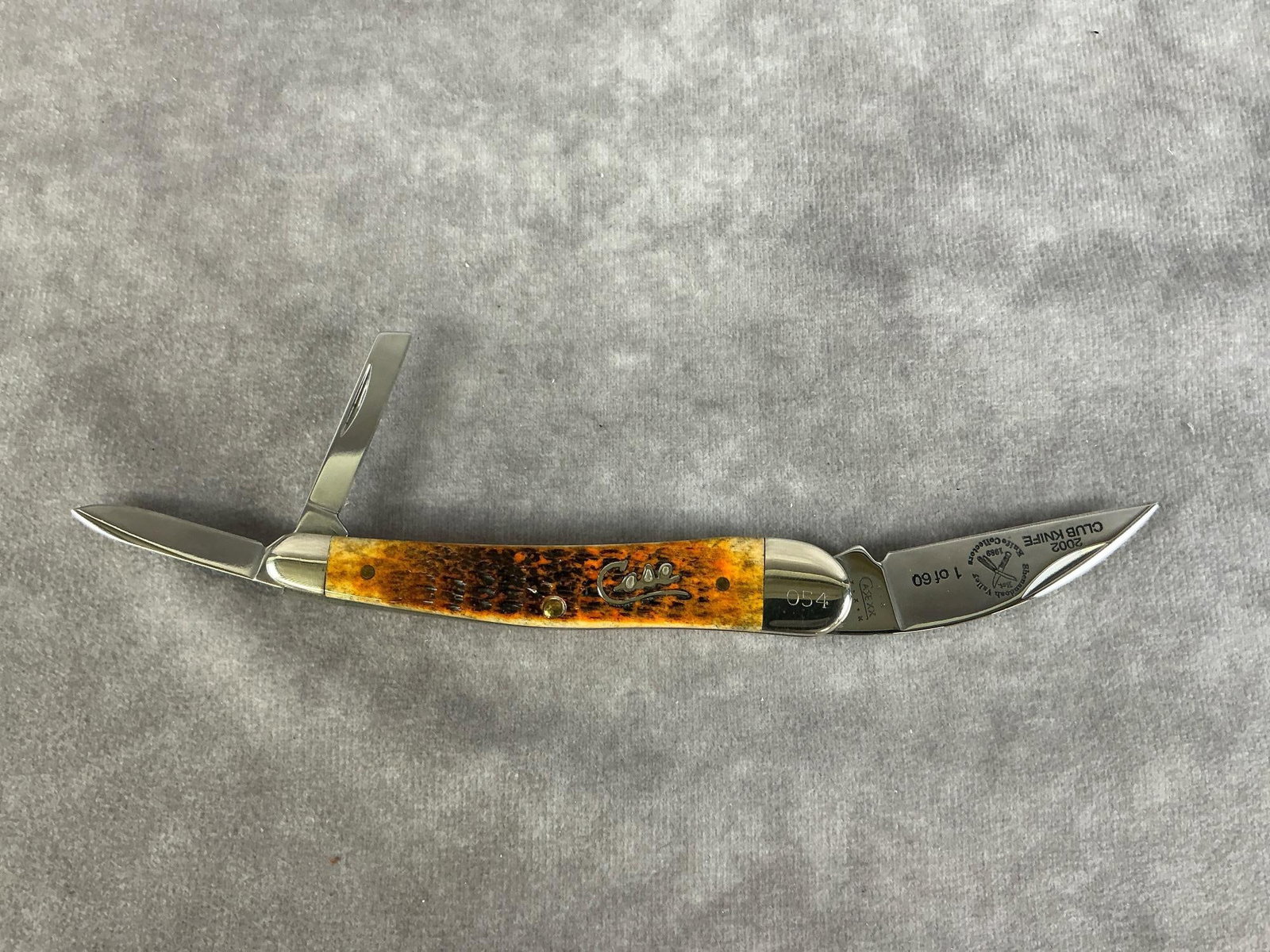 Jigged Amber Bone Knife - 3